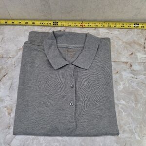 Arizona Jean Company Short Sleeve Heather Gray Polo Shirt JR XL